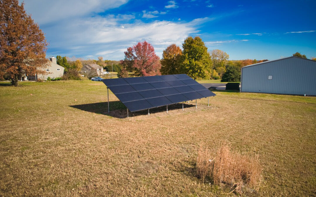 8.2 kW Residential Ground Mount Solar Installation in Leavenworth, Kansas